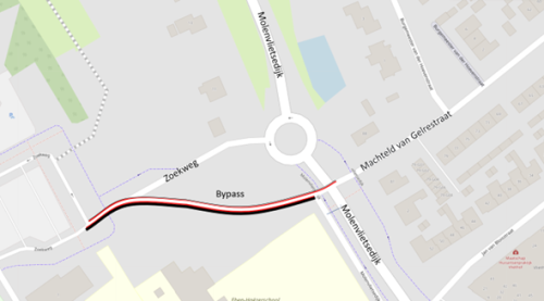 Bypass rotonde Zoekweg-Molenvlietsedijk